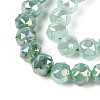 Anti-Tarnish Electroplate Glass Beads Strands GLAA-N064-8mm-10-4