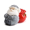 Christmas Theme Resin Figurine Statues for Home Office Desktop Decoration DJEW-M017-02G-02-1