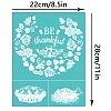 Self-Adhesive Silk Screen Printing Stencil DIY-WH0338-144-2