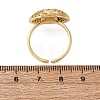 Brass Micro Pave Cubic Zirconia Adjustable Open Cuff Rings for Women RJEW-A072-01C-G-5