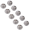 Unicraftale 304 Stainless Steel Textured Spacer Beads STAS-UN0005-54-3