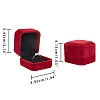 Square Velvet Ring Boxes LS-VBOX-WH0002-01B-2