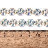 Baking Paint Electroplate Transparent Glass Beads Strands EGLA-Q136-04A-01-4