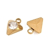 201 Stainless Steel Rhinestone Pendants RB-CBABFDA-12G-01-2