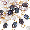30Pcs 3 Styles Natural Freshwater Pearl Pendants PALLOY-TAC0306-3