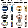 12Pcs 6 Colors 304 Stainless Steel Grooved Finger Ring Settings RJEW-SC0001-01C-2
