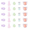 100Pcs 5 Styles Animals Transparent Acrylic Beads OACR-TA0005-02-2