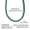 Autumn Winter Resin Oval Beaded Necklaces PI5034-1-1