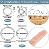 900Pcs 4 Styles 304 Stainless Steel Jump Rings STAS-BBC0010-64S-2