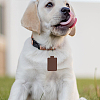 12Pcs 6 Colors Rectangle Imitation Leather Pendant Keychains KEYC-CL0001-55-5