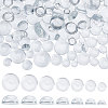   150Pcs 7 Sizes Transparent Glass Cabochons GLAA-PH0002-34-1
