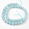 Natural Aquamarine Bead Strands G-J376-23-10mm-2