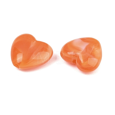 Two-tone Opaque Acrylic Beads AC-CBA8E7E-01D-1