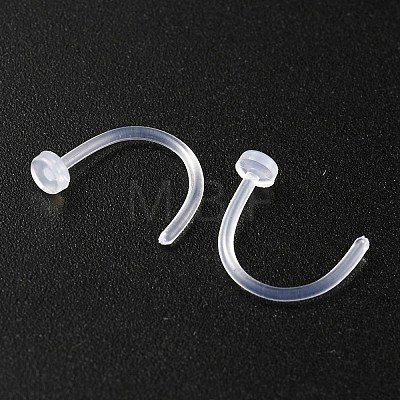 Acrylic L-Shaped Nose Ring AJEW-YW0001-06J-1