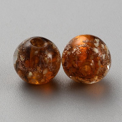 Luminous Handmade Gold Sand Lampwork Beads FIND-TAC0005-35C-02-1