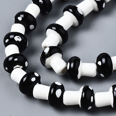 Handmade Porcelain Ceramic Beads Strands PORC-T006-05A-1