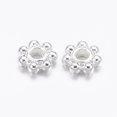 Tibetan Style Alloy Daisy Spacer Beads TIBEB-S039-047S-NR-1