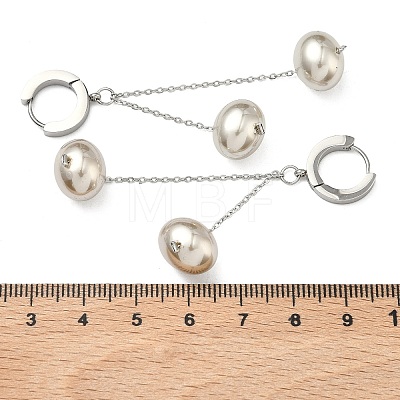 304 Stainless Steel Hoop Earrings EJEW-D350-01P-1