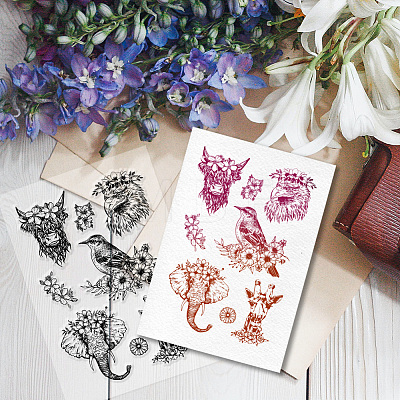 Custom PVC Plastic Clear Stamps DIY-WH0618-0089-1