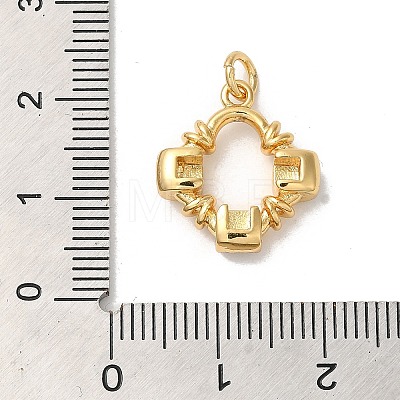 Rack Plating Brass Micro Pave Cubic Zirconia Pendants KK-K377-38G-1
