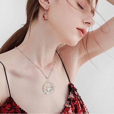 24Pcs 6 Styles Alloy Open Back Bezel Pendants FIND-SP0006-05-1