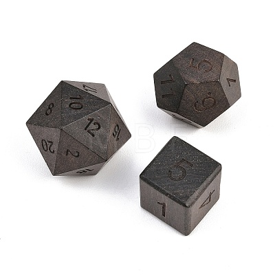 Natural Wood Polyhedral Dice Set WOOD-A027-01C-1