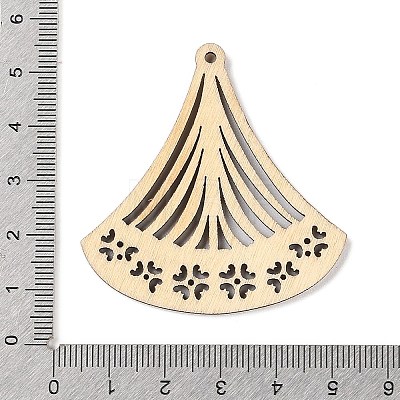 Hollow Wood Big Pendants WOCR-PW0003-83I-1