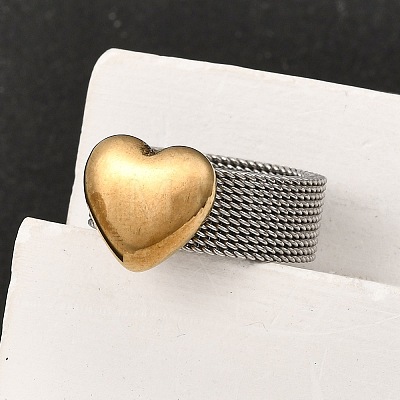 304 Stainless Steel Finger Rings for Women RJEW-K258-11GP-1