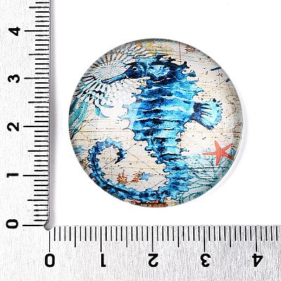 Glass Cabochons GGLA-T004-11P-1