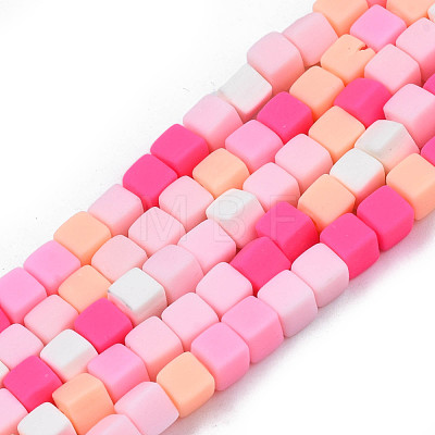 Handmade Polymer Clay Beads Strands CLAY-N008-061-09-1