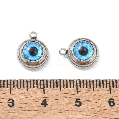 Printed 304 Stainless Steel & Glass Pendnats STAS-Q119-21P-01-1