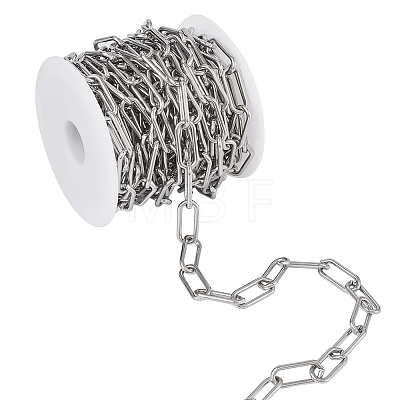 304 Stainless Steel Paperclip Chains YS-TAC0003-02P-1