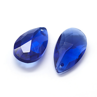 Faceted Glass Pendants X-GLAA-F069-S-A22-1