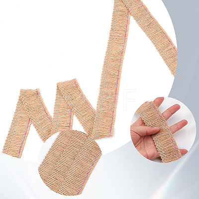 12.5M Burlap Ribbon AJEW-GF0014-55B-1