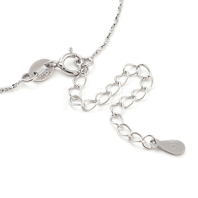 925 Sterling Silver Necklace STER-Z009-15P-1