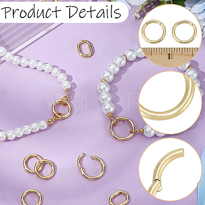 10Pcs Brass Twister Clasps KK-BBC0029-02B-1
