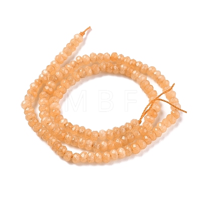 Dyed Natural Malaysia Jade Rondelle Beads Strands G-E316-2x4mm-36-1