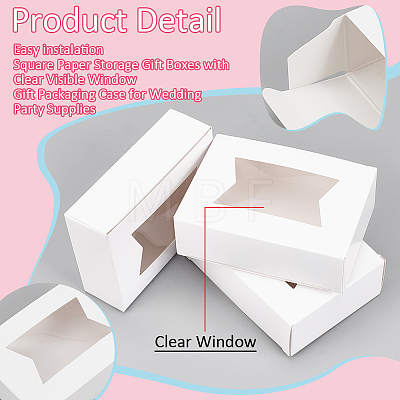Rectangle Folding Paper Storage Boxes CON-WH0106-01B-02-1