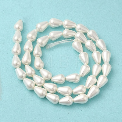 Electroplate Shell Pearl Beads Strands BSHE-G010-6x9mm-01A-1