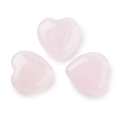 Heart Natural Rose Quartz Worry Stone G-C134-06A-14-1