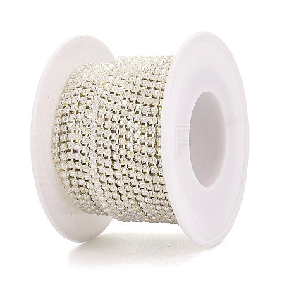 Iron & ABS Plastic Imitation Pearl Tennis Chains CH-Q006-01A-17-1