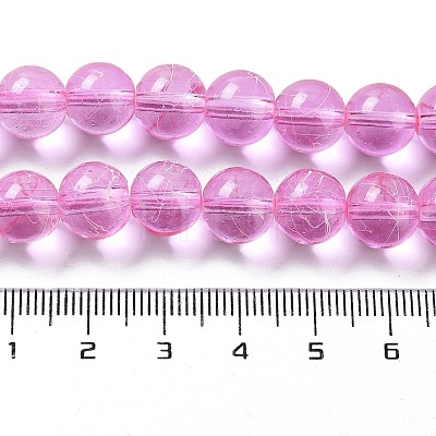 Drawbench Transparent Glass Beads Strands GLAD-Q012-10mm-03-1