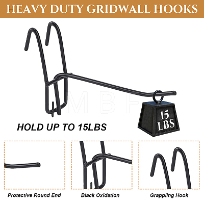 50Pcs Iron Pegboard Hooks FIND-DL0001-04-1