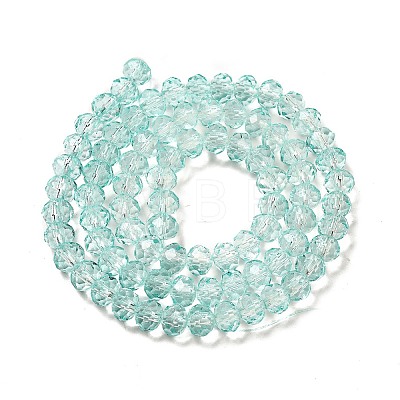 Transparent Baking Paint Glass Beads Strands DGLA-A034-T6mm-D01-1