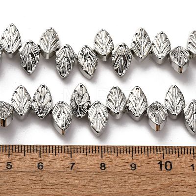 Electroplate Glass Beads Strands EGLA-H109-10E-1