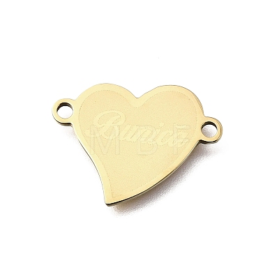 201 Stainless Steel Connector Charms STAS-B143-03H-G-1