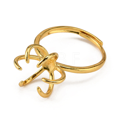 Brass Snap Ring Components KK-WH0076-09G-1