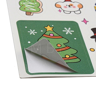 Christmas Theme Paper Sticker AJEW-Q151-02E-1
