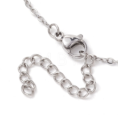 Braided 201 Stainless Steel Macrame Pouch Necklace Making NJEW-JN04717-1
