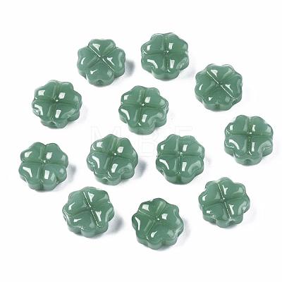 Spray Painted Glass Beads GLAA-N035-019-A01-1